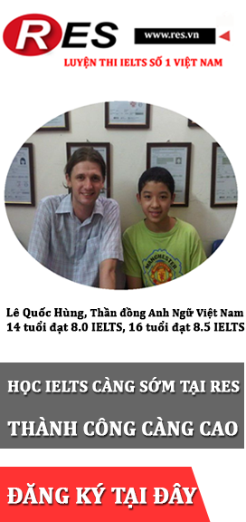 Học IELTS càng sớm tại RES, thành công càng cao