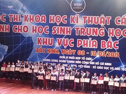 Kết quả của học sinh Kim Liên tại Hội thi Khoa học kỹ thuật dành cho học sinh phổ thông vòng Quốc gia