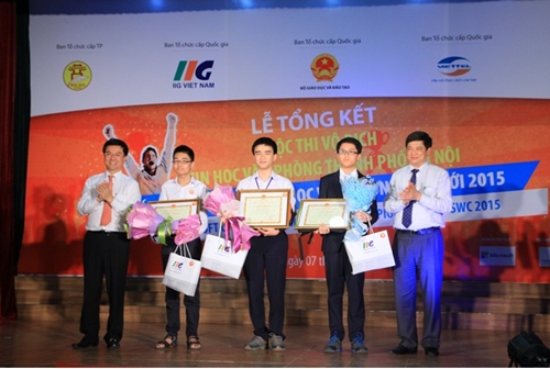 Học sinh Kim Liên vô địch tại Cuộc thi Vô địch Tin học Văn phòng dành cho học sinh trung học Thành phố Hà Nội 2015