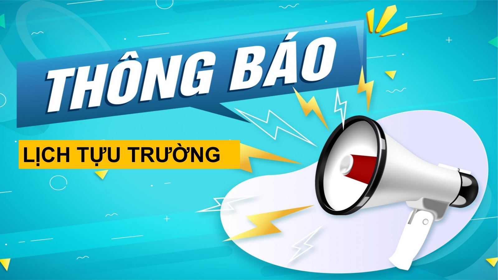 Thông báo lịch tựu trường năm học 2023 - 2024