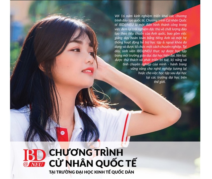 Cơ hội đỗ Đại học tại Chương trình Cử nhân Quốc tế (IBD@NEU) - trường Đại học Kinh tế Quốc dân.