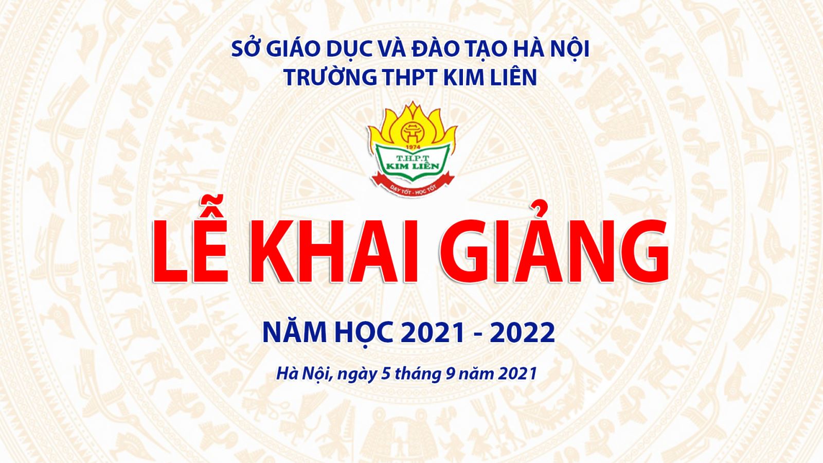 Giấy mời dự Lễ khai giảng năm học 2021 - 2022