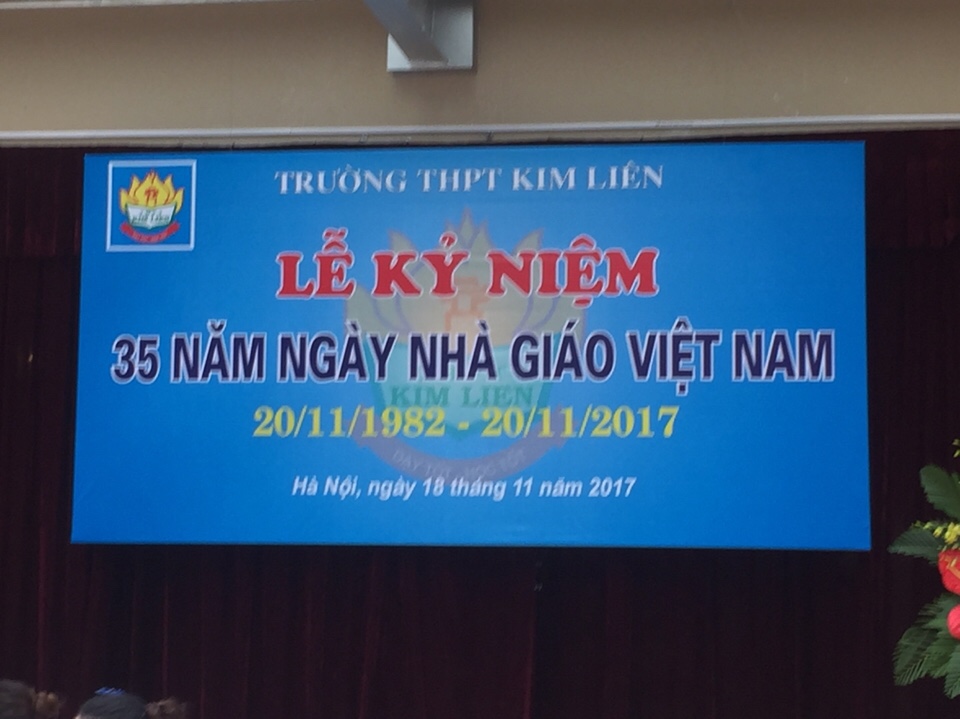 DIỄN VĂN CHÀO MỪNG NGÀY NHÀ GIÁO VN 20-11  NĂM HỌC 2017 - 2018