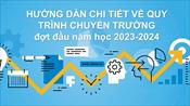 Hướng dẫn chi tiết về quy trình chuyển trường đợt đầu năm học 2023 - 2024